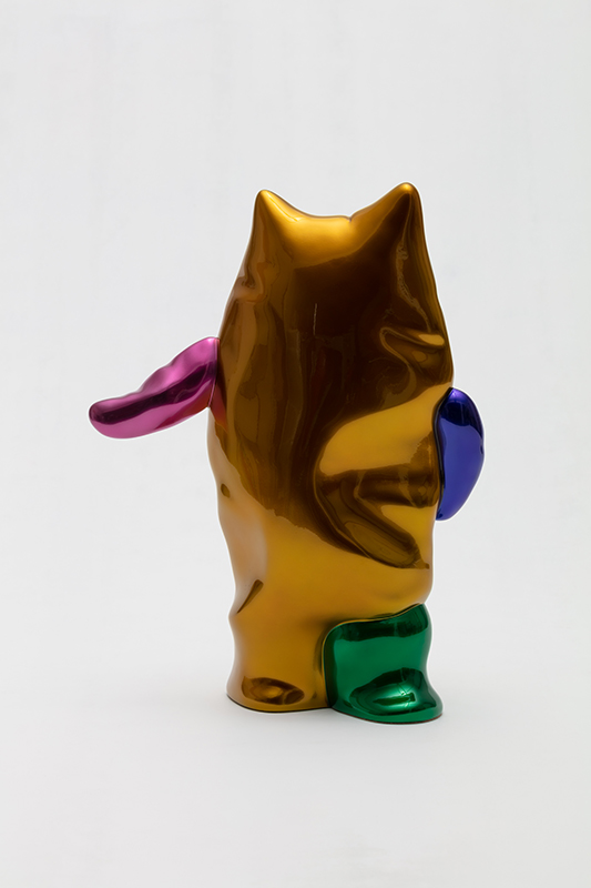 A Deflated and Quiet Movement-Gold Ru, 33x13x44cm, candy paint on plastic, 2022.jpg