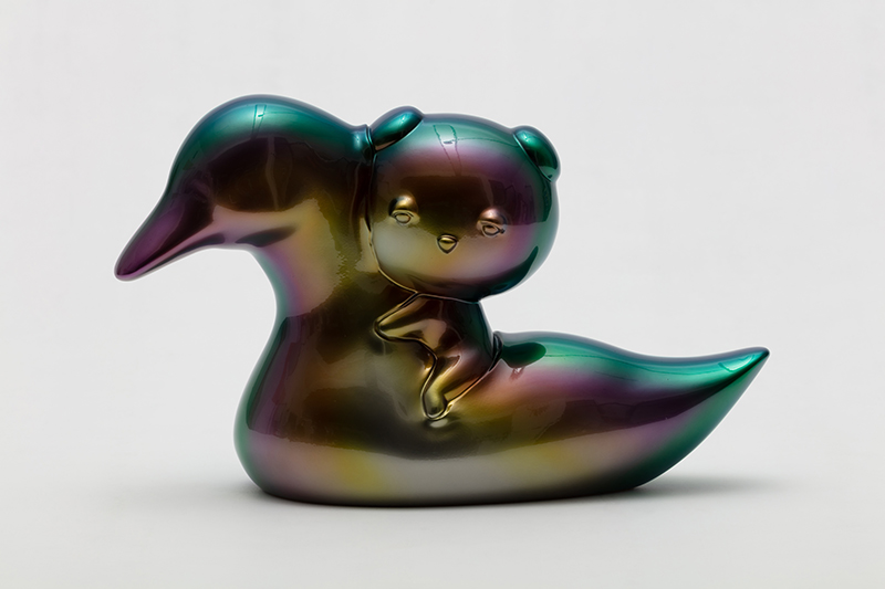 The Sweetest Companion in the world-Anodized Sleebu, 42x14x26cm, candy paint on resin, 2022.jpg