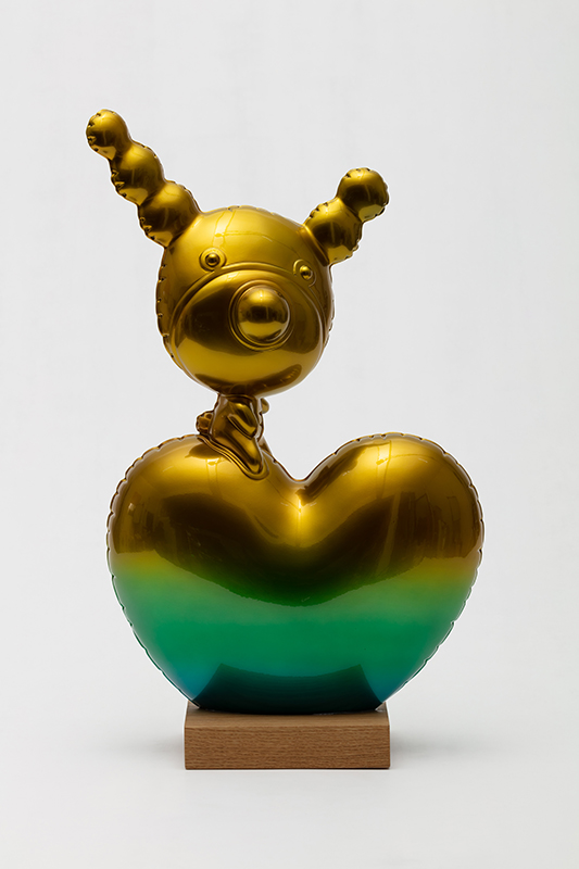 Gold and Green Candy Balloon Hayami with Heart, 39x20x63.jpg