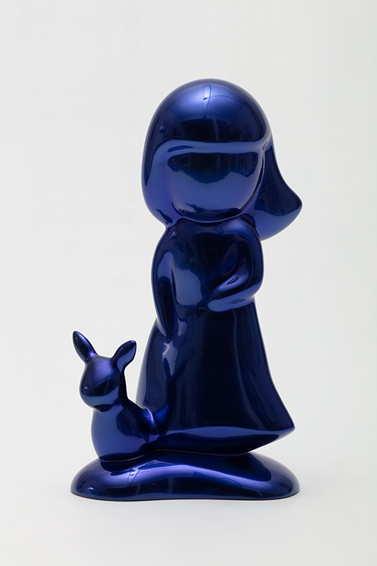 A Quiet Dialogue for Nostalgia - Burple Alice and Ravi, 24x16x41cm, candy paint on resin, 2023.jpg