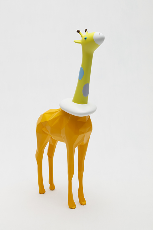 Baby Cloud Giraffe - Rio, 34x12x69cm, car paint on plastic, 2019.jpg