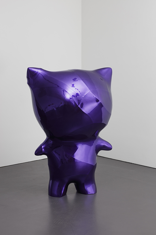 The Crease of Time - Purple Candy E.Clo, 80x65x120cm, candy paint on stainless steel, 2019.jpg