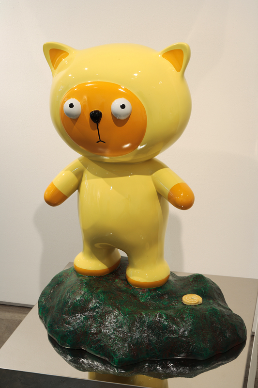 Big Clo on the Cookie Mountain, 59x45x73cm, car paint on plastic, stainless steel, 2008.jpg