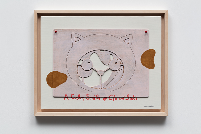 A Calm Smile of Clo and Suki, 59x46.5x5cm, milk paint on wood and canvas, 2021.jpg